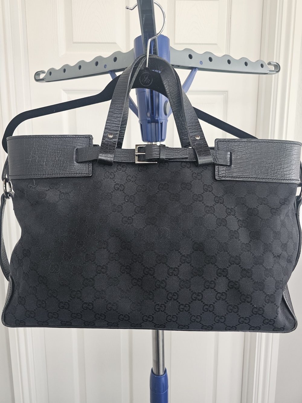 Vintage Tom Ford For Gucci Canvas And Leather Tote Bag